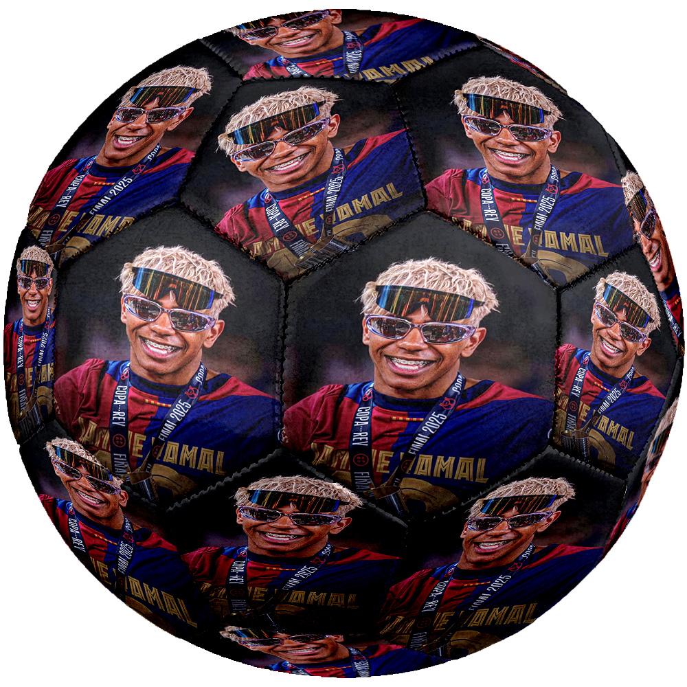 Lamin Yamal Size 5 Soccer Ball Machinestitched Indooroutdoor Universal Football For Football Accessories