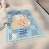 Милый мультяшный коврик для ванной комнаты, противоскользящий коврик для детской душевой комнаты, коврик для ног, защищающий от падений, водонепроницаемый коврик для туалета