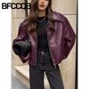 Женские винтажные повседневные однотонные куртки и пальто с воротником-поло с длинными рукавами и осенне-зимним принтом