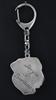 Dogue de Bordeaux, French Mastiff - Silver-plated key ring with a dog in a gift box, handbag decoration, backpack pendant by Art-Dog brand