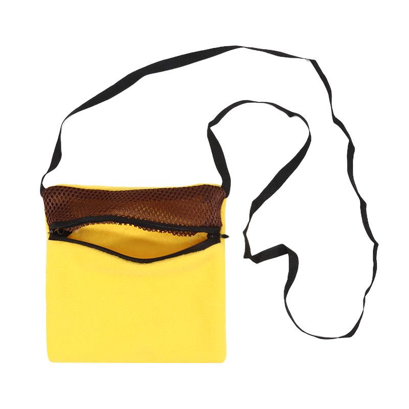 1 шт. Сумка-переноска для маленьких питомцев, сумка-шлейка для хомяка, спальный мешок для хомяка, двухслойный плюшевый, теплый, удобный, зимние принадлежности, подходит для хомяков, песчанок