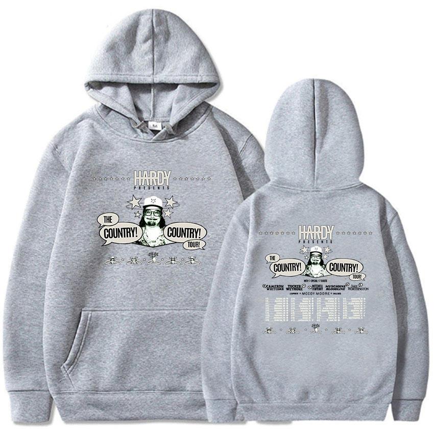 HARDY THE COUNTRY! COUNTRY! TOUR! 2026 Hoodies Fashion Unisex Streetwear Hip Hop Graphic Printing Clothing Winter Sweatshirt