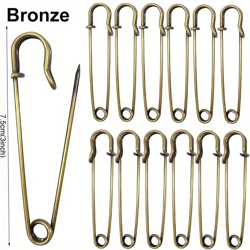 20 шт. Английские булавки 7,5 см, большие английские булавки, прочные английские булавки для одежды, кожи, холста, одеял, поделок, юбок, килтов