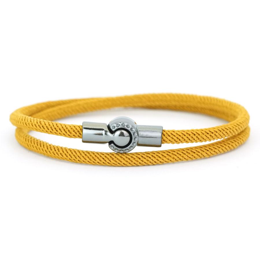 Noter Fashion Men Bracelet With A Grade 4mm String Bilayer Unique Magnet Buckle Cord Chain Braslet Multiple Colors Available