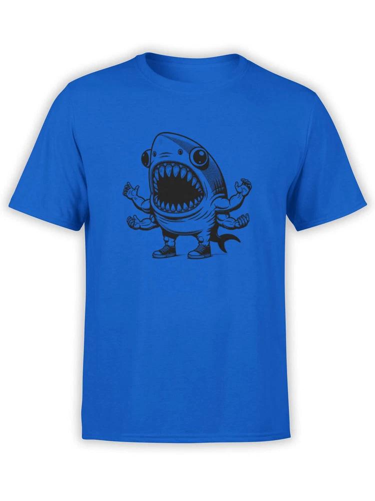 Unisex Tshirts Shark Roar Tshirt 100 Cotton