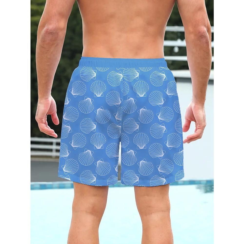 Мужские пляжные шорты - эластичные, дышащие, идеально подходят для активного отдыха летом. Двухслойные пляжные шорты