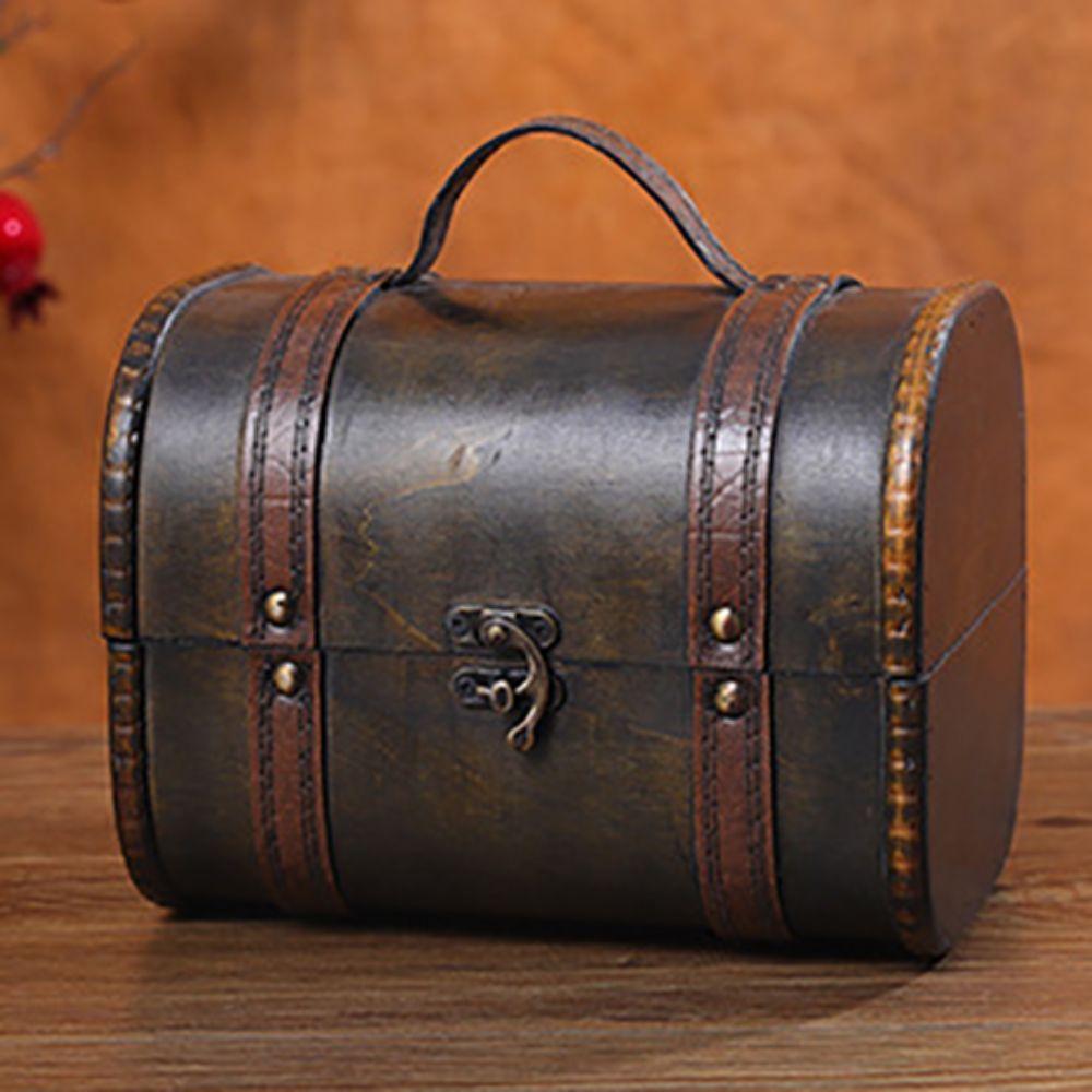 С замком, деревянный ящик для хранения, средневековый органайзер для ювелирных изделий и коллекции произведений искусства