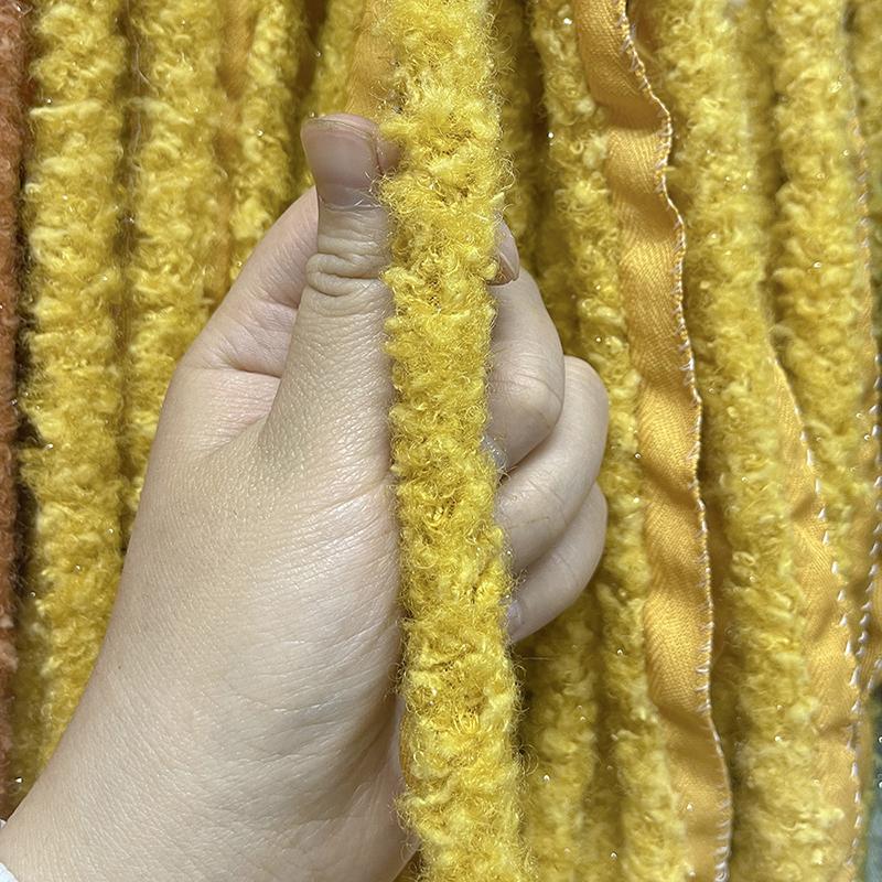 1 м DIY костюм ремесла искусственная отделка из овечьей шерсти аксессуары для одежды блестящая яркая шелковая отделка