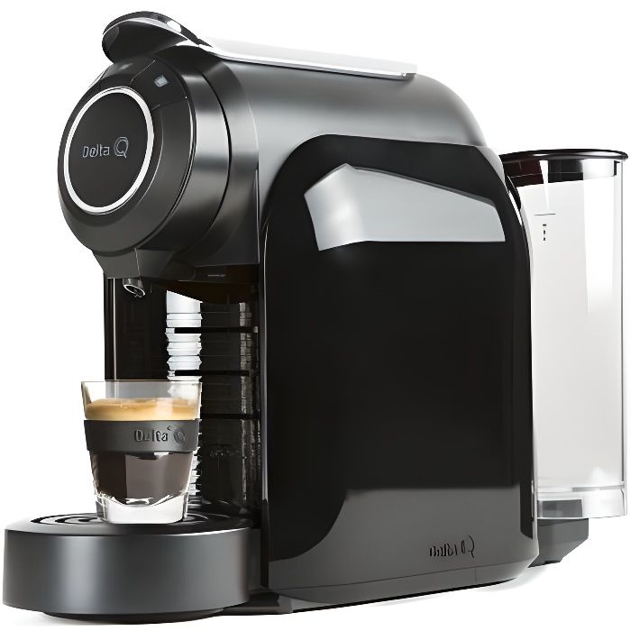 Machine À Café - Delta Q - Qool Evolution - Noir - Compatible Capsules Delta Q - Garantie 2 Ans