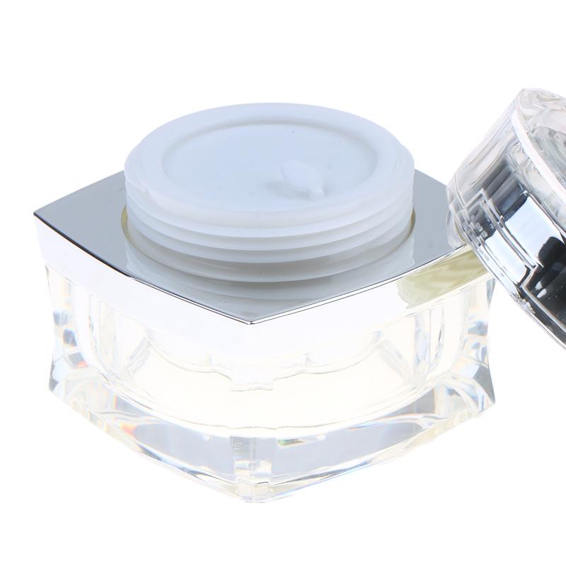 Reusable Skincare Product Container 1Pcs Gold Silver Empty Face Cream Jar for Travel Daily Makeup Organization