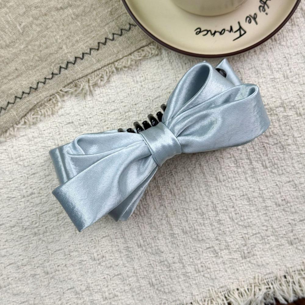 Curved Structure Bow Hair Clip Strong Grip Korean Style Hair Clip New Banana Hair Clip Daily Wear