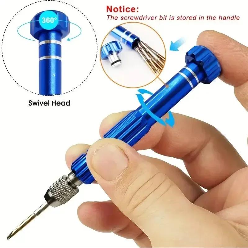 5-in-1 Multi-Function Repair Open Tools Kit Screwdrivers for iOS iPhone Samsung DIY Mobile Phone Disassemble Repair Accessories