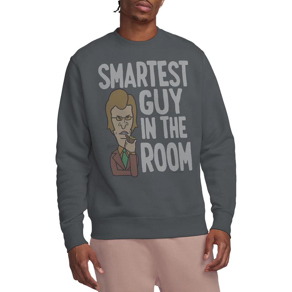 Beavis & Butthead Unisex Adult Smartest Guy In The Room Sweatshirt