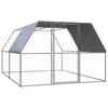 VidaXL Outdoor Chicken Coop 3x4x2 M Galvanized Steel