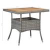 VidaXL Acacia Ensemble à Dîner de Jardin 5 pcs Mobilier de Salle à Manger d'Extérieur Salon de Jardin Arrière-cour Gris 3058323