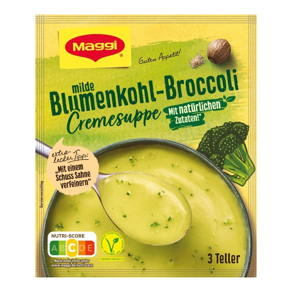 German Maggi Cooking Sauce Cauliflower & Broccoli Cream Soup 3 Servings (750Ml)