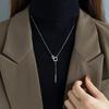 Осень и зима четыре цепочки с свитерами женский новый костюм геометрическое ожерелье модный нишевый высококачественный дизайн модные аксессуары