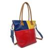 Vintage Color Patchwork Single Shoulder Tote Crossbody Bag