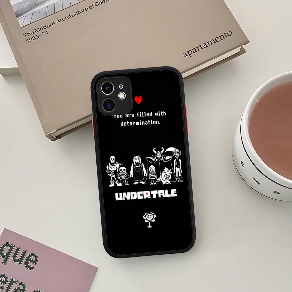 Чехол для телефона U-Undertale для IPhone 16e 16 15 14 13 12 11 Pro Max X XS MAX Plus Spuerstar Матовый чехол