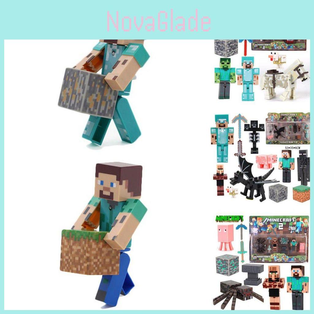 Коллекция фигурок-пазлов Minecraft Высококачественный домашний декор и подарок для геймеров