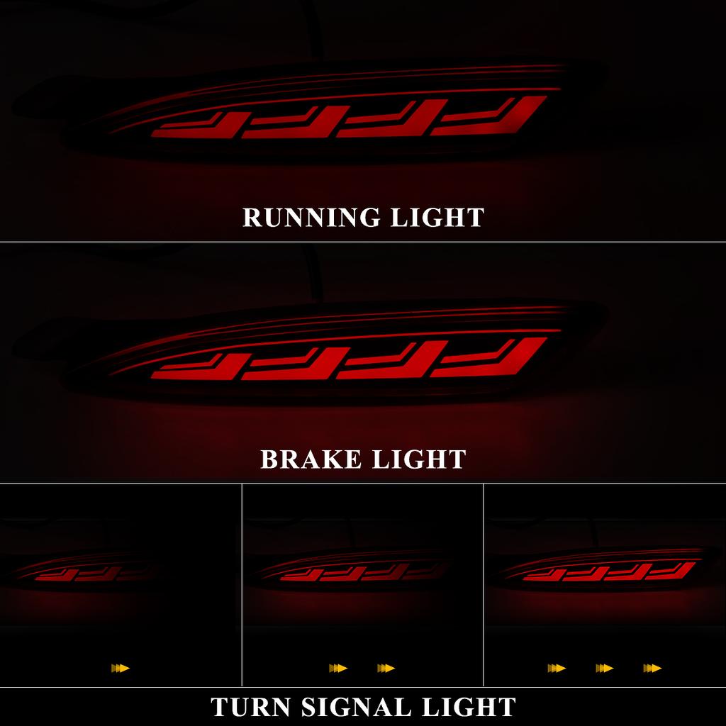 For Mazda CX5 CX-5 2025 2025 LED Rear Bumper Reflector Lights Auto Brake Warning Dynamic Turn Signal Lamps Car Accessories 12V