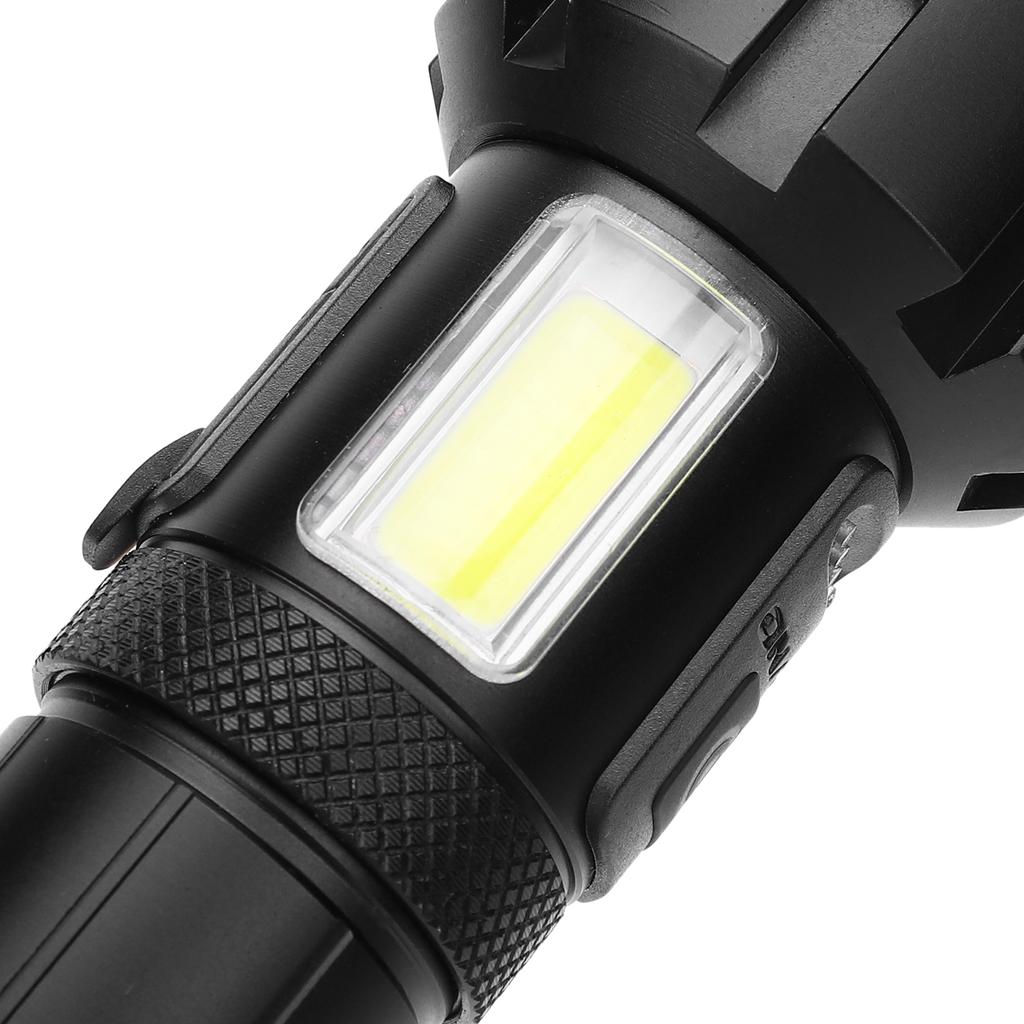 Мощный фонарик XHP90 COB из алюминиевого сплава с USB-зарядкой, электрический фонарь для кемпинга и туризма