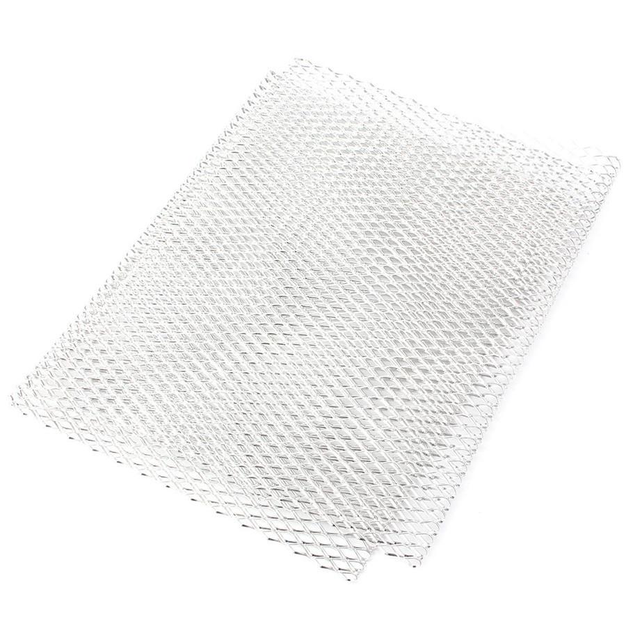 Сетка 8 мм * 16 мм для решетки автомобиля 40 дюймов x 13 дюймов, алюминиевая в стиле серебряного ромба