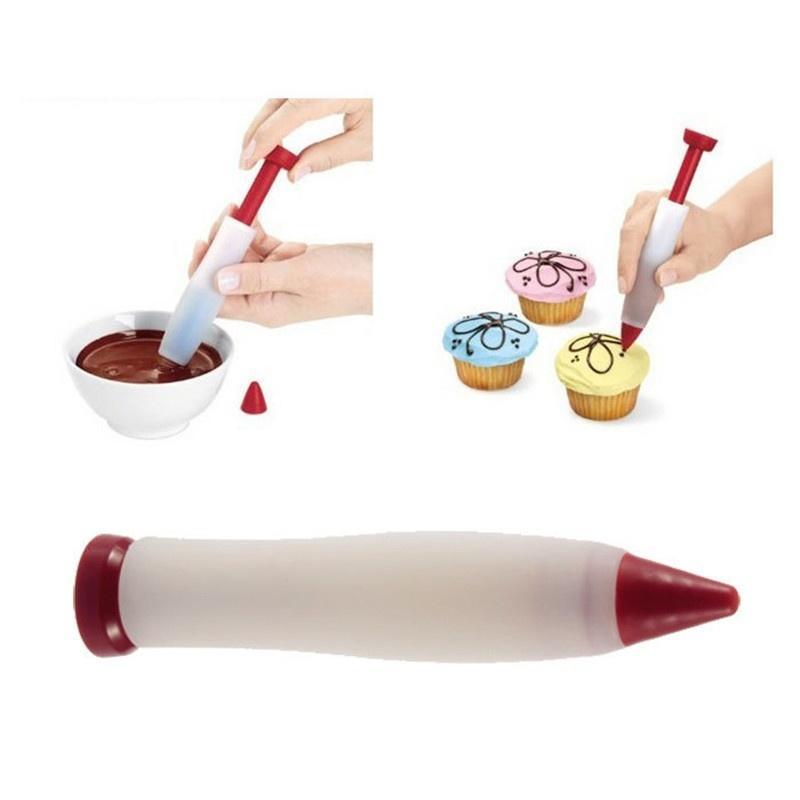 Силиконовая ручка для написания еды, ручка для украшения шоколада, форма для торта, чашка для крема, посуда, кухонный инструмент