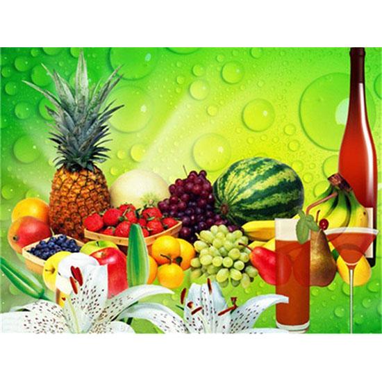 5d Diamond Painting Full Round New Arrivals Fruit Picture Diamond Embroidery for the Kitchen Diamond Mosaic