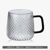 Кружки из стекла с молотковым узором для мужчин с ручками, набор домашних питьевых чашек, кружки, термостойкие чайные чашки, кофейная кружка