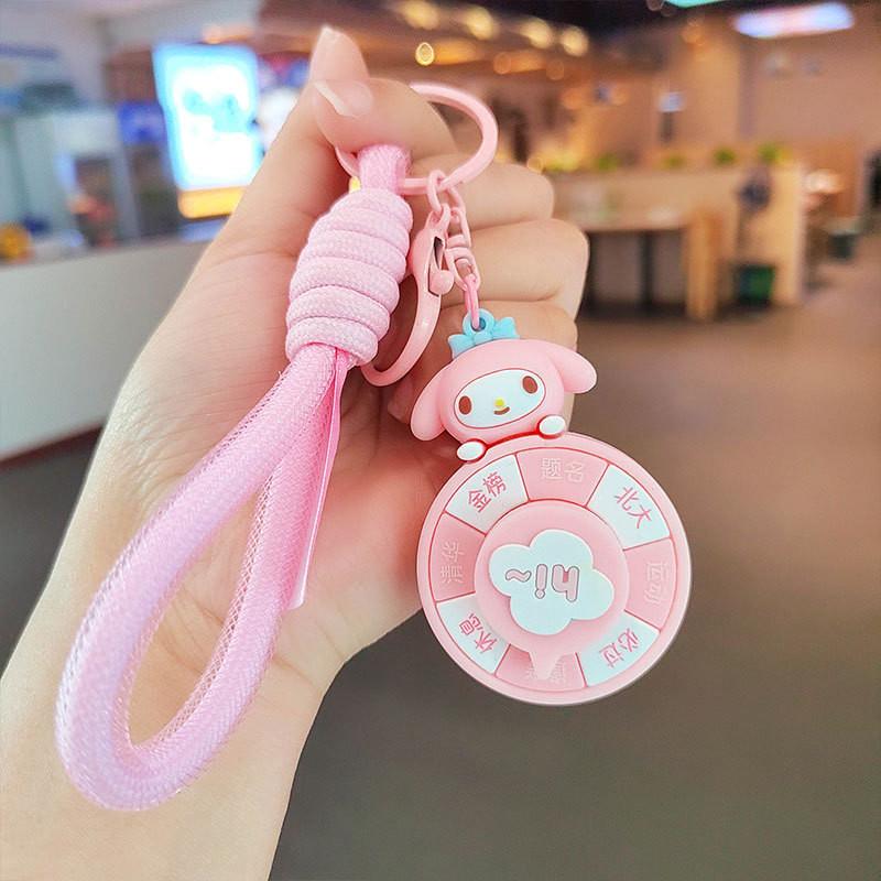Adorable Silicone Cartoon Keychain With Rotating Charm Cute Gifts For All Occasions