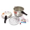 Double Bottom Pressure Cooker Kit Kitchen Bar Aluminum Alloy Pressure Cooker Beans Meats Vegetables Soups Cooking 6.3L