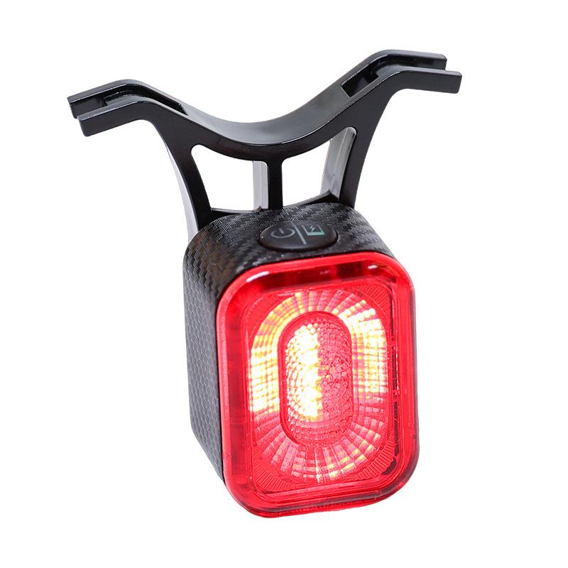 Smart Bike Tail Light USB Rechargeable Brake Sensing Rear Light Auto On/Off IP66 Waterproof Bicycle LED Safety Light with Mount