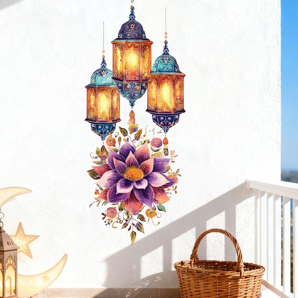 Изысканная Мандала Лотоса Спальня Гостиная Прихожая Домашний Декор Ретро Звезда Луна Самоклеящиеся Настенные Наклейки