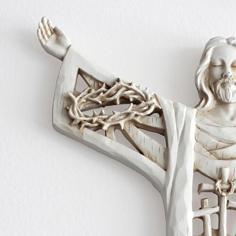 62KD Воскресший Христос Тайная вечеря Стена для подвешивания креста Украшение для Первого Святого Причастия Крещения Христианский подарок