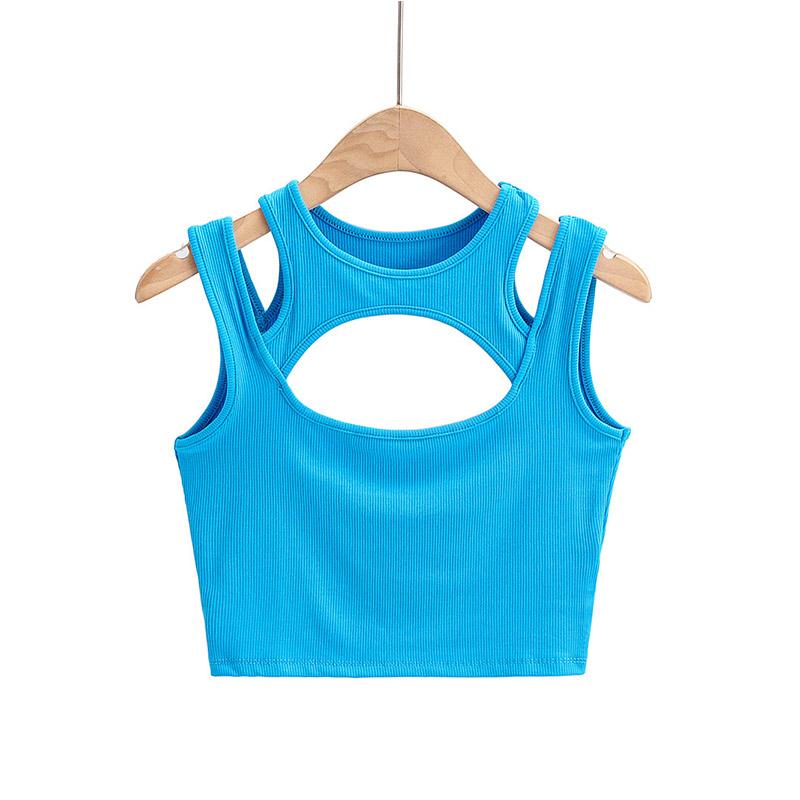 Лето, Новое поступление, женские однотонные сексуальные повседневные топы из 2 предметов, майки для женщин