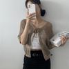 New ArrivalS Open Run Women S Open Cardigan Ribbon Short Sleeve Knit