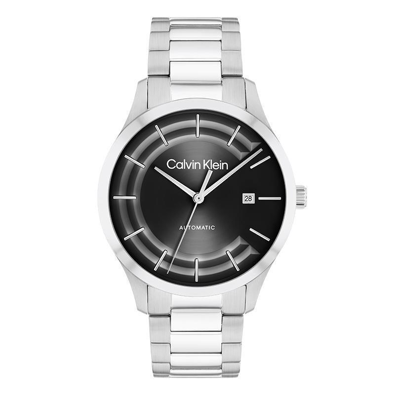 Calvin Klein Knight Series Watch Automatic Mechanical Movement Steel Strap 40mm Black Dial Life Waterproof Unisex watches 25300021
