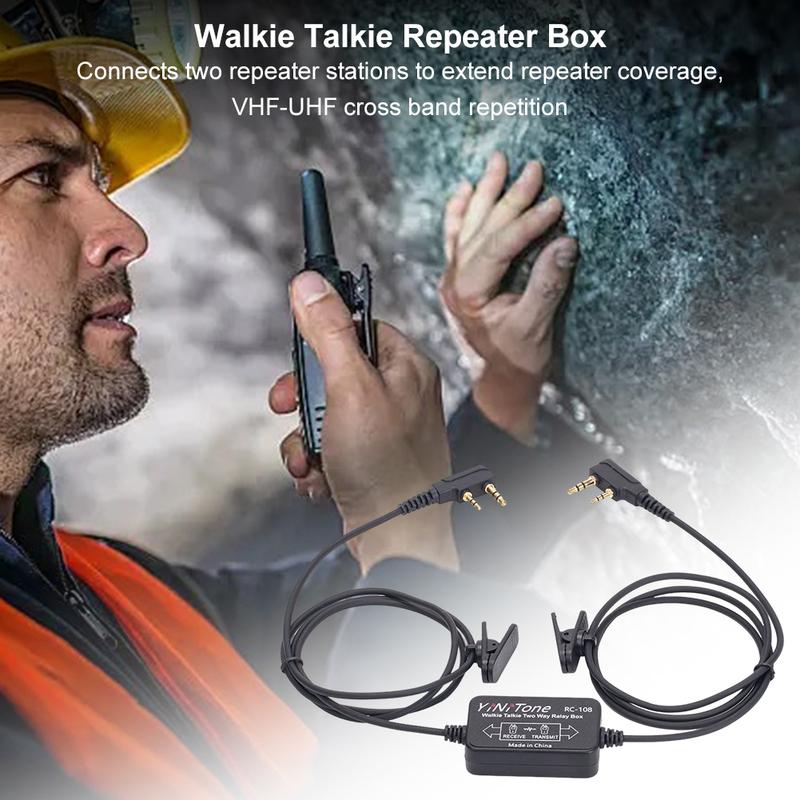 Intercom Relay Box 400-470MHz Two Way Relay Repeater Box Handheld Radio Relay Box for Baofeng BF-888S -5R TYT GT-3 Wouxun