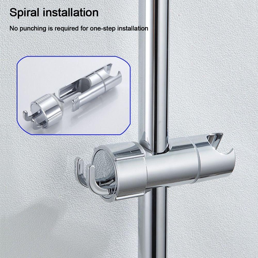 Rotatable Shower Head Holder With Storange Hook Sprayer Fixed Base Hardware Bath Accessories