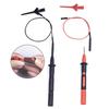 1Set Smd Ic Test Hook Clip Test Probe Internal Spring Silicone Cable Multimeter Test Leads Cable 2Mm Socket Ic Test Clip