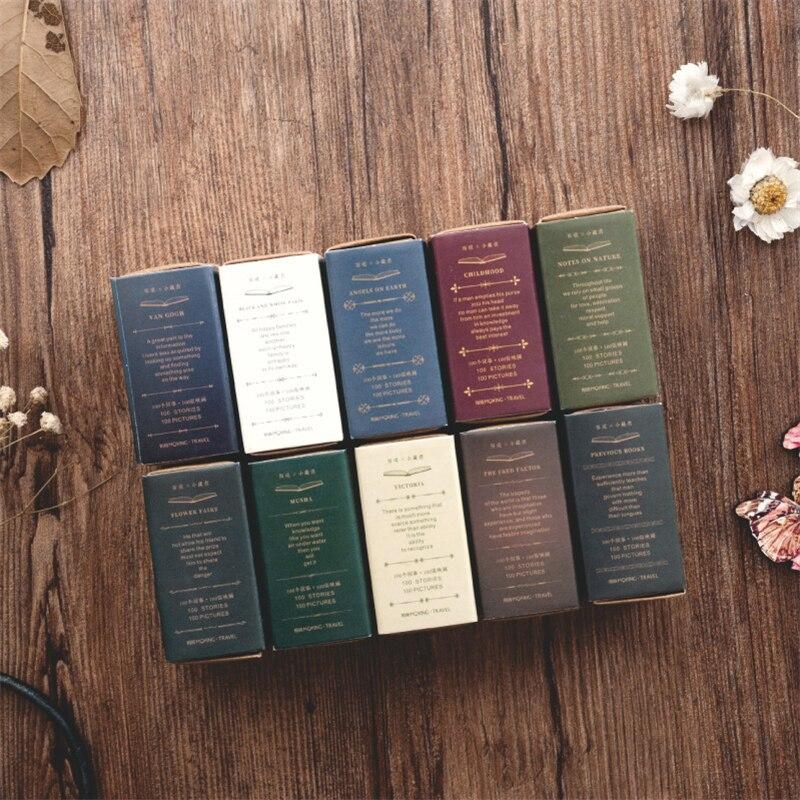 100 шт./кор., винтажная история, крафт-бумага, скрапбукинг/изготовление карт/проект ведения дневника, украшение для дневника, карты ЛОМО