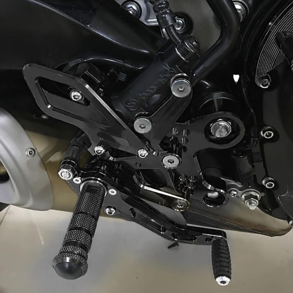 Для Yamaha MT09 FZ09 MT-09 FZ-09 MT 09 2013 2014 2015 2016 Мотоцикла Задние Подножки Задний Комплект Подножек Педаль Подножка Tracer XSR900