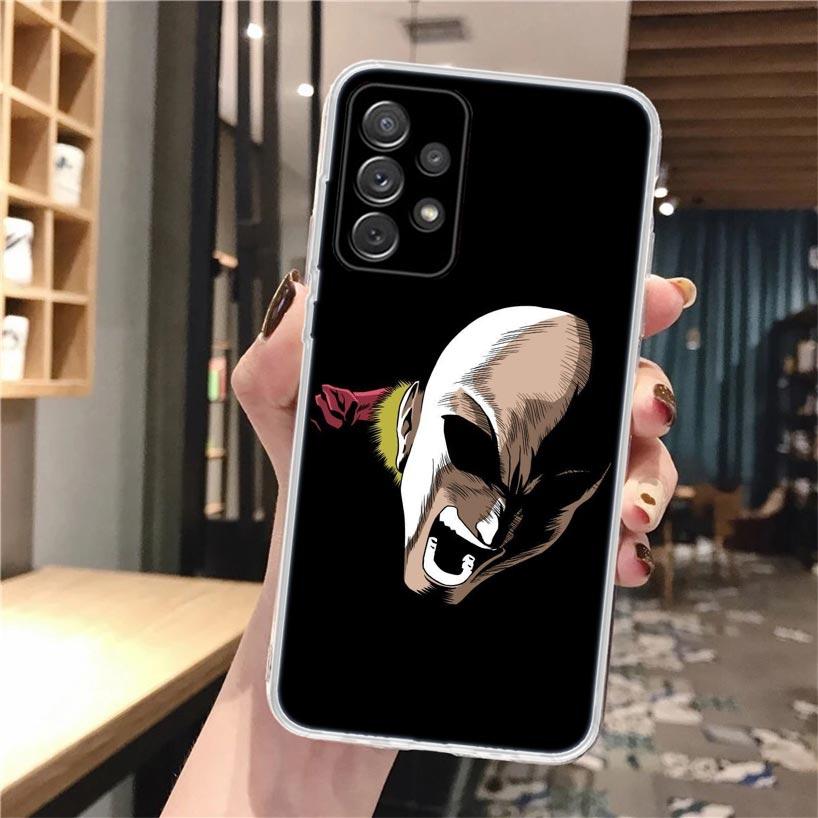 Мягкий чехол для телефона One P-Punch-Man Saitama King для Samsung Galaxy A52 A42 A32 A12 A22 A51 A50S A30S A20S A10S A71 A41 A31 A21S A40