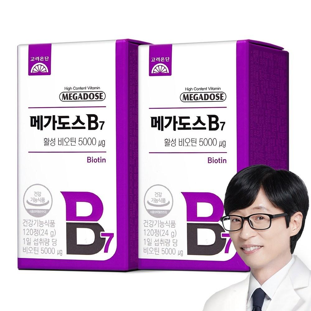 Megadose B7 Active Biotin 24g 120 Tablets 2 pcs