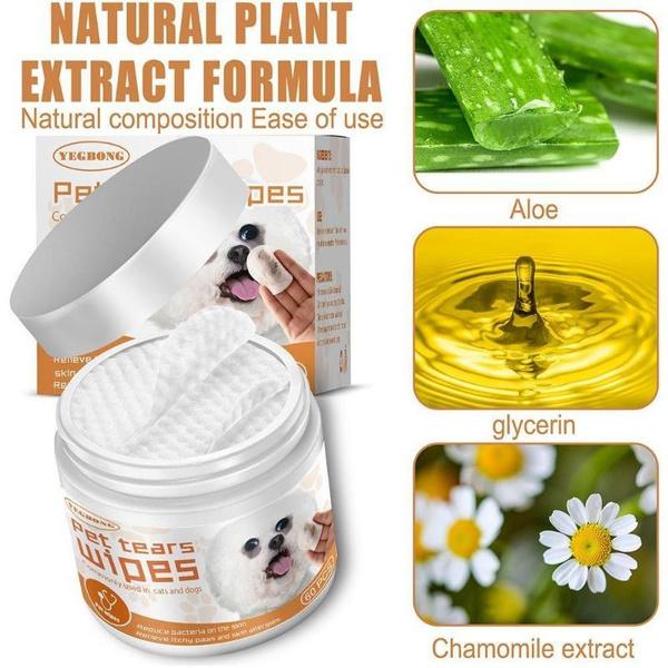60 шт. салфетки для глаз домашних животных, очиститель глаз для кошек и собак, салфетки для удаления пятен, очиститель для глаз