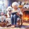 Weaving Granny Diy Diamond Painting New 2024 Beads Embroidery Mosaic Cute Grandma Full Diamond Cross Stitch Kits Home Decor