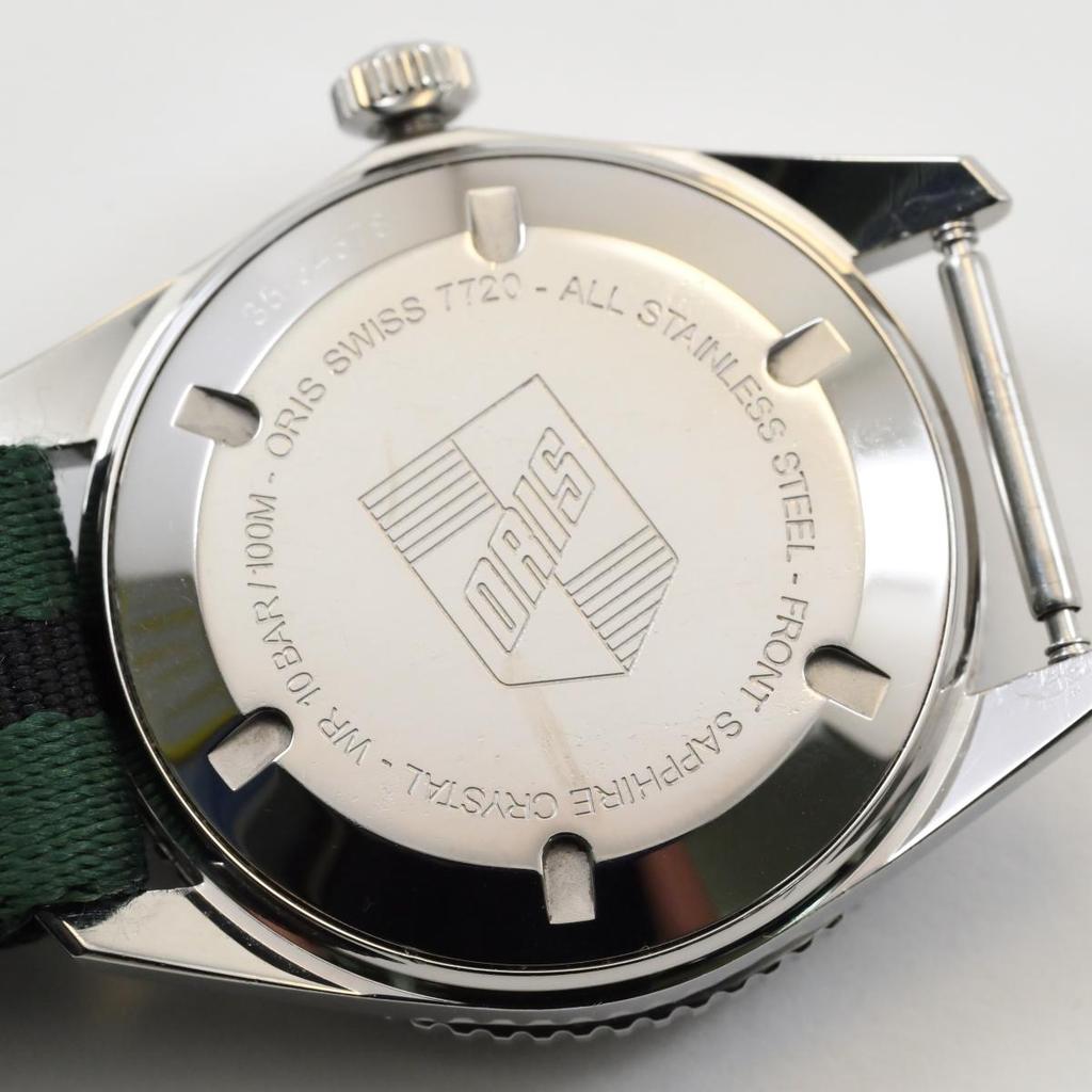 [Б/у] Мужские часы ORIS Divers Green - 01 733 7720 4057-07 5 21 02 с коробкой, бумага