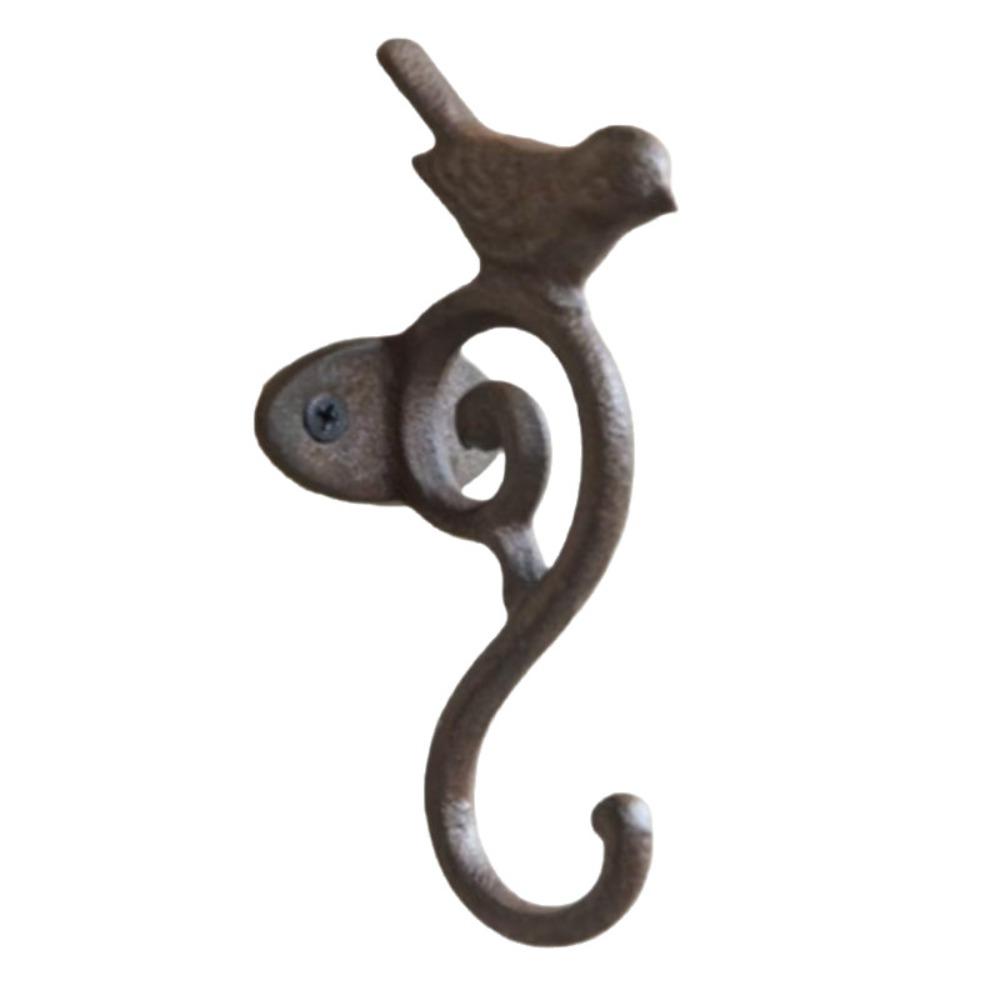 Rustic Cast Iron Wall Hook Decorative Wall Mounted Rack Creative Vintage Bird Coat Hanger Glove