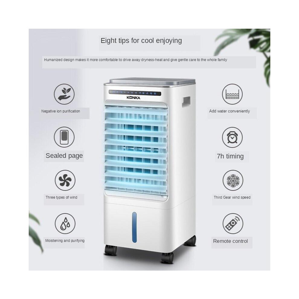 Air conditioning fan home small air cooler cooling fan air purification humidification cold air mobile small air conditioner